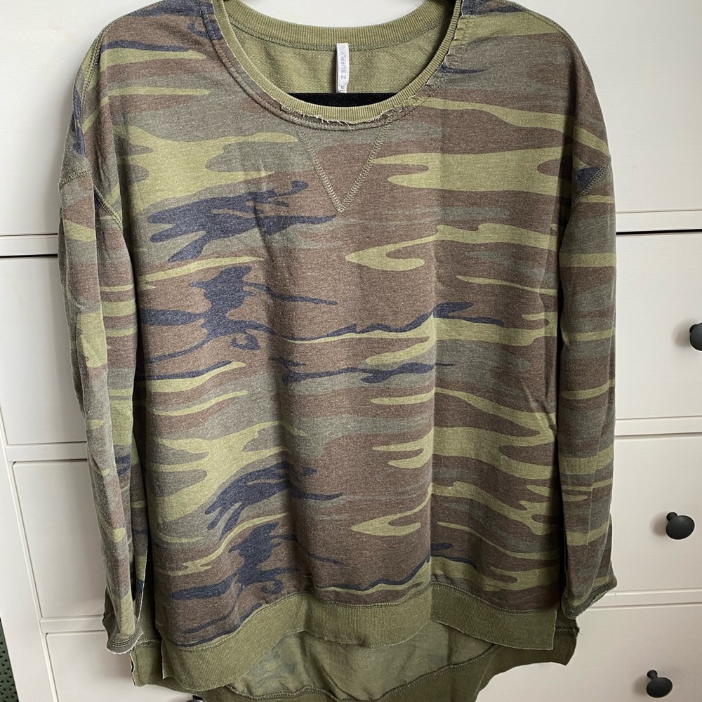 Z Supply Camo Weekender Pullover